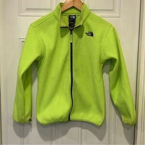 The North Face Boys Fleece Jacket in Highlighter Neon Yellow, Size M (10-12)